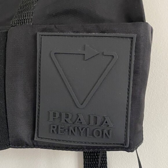 SOLD Prada Re-Nylon Logo-Plaque Bralette Top – NWT - Picture 3 of 16